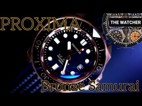 ⭐Proxima Bronze Samurai - Black n Gold ⭐ Full watch review | The Watcher