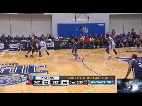 OKC VS Detroit Pistons Summer League - highlights