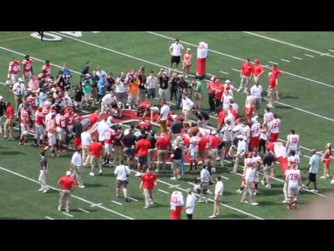 Pushup Contest 4-18-15 Scarlet Gray Game