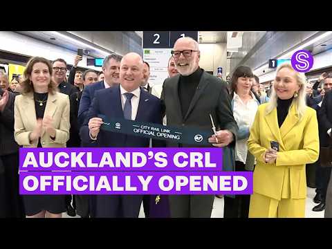 Ribbon cutting marks official opening of Auckland's City Rail Link