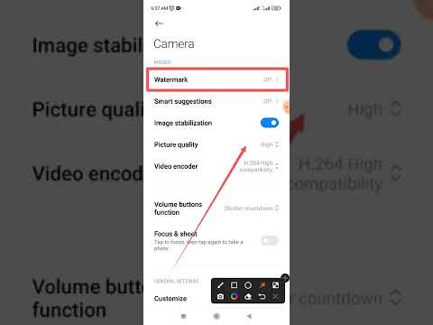 How to device watermark setting on Redmi note 10 and 10 pro