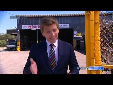 Channel Seven - Today Tonight East Coast - Telfords driver caught on phone (31/10/2012)