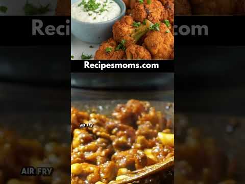 👇 How to Make Air Fryer Buffalo Cauliflower #AirFryerRecipes #BuffaloCauliflower #HealthySnacks #