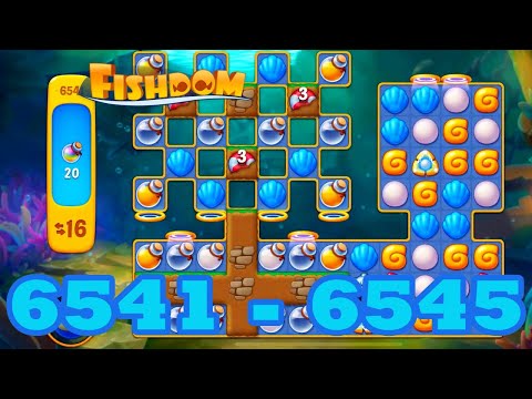 Fishdom Level 6491 - 6495 HD Walkthrough | 3 match puzzle | gameplay | android | 6492 | 6493 | 6494