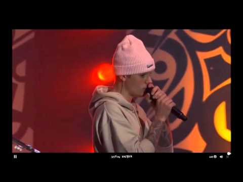 Justin Bieber performing ‘’Hotline Bling" Live at #PurposeInto - 07/12/2015