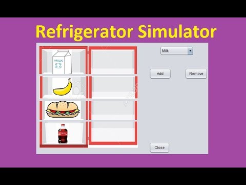 Refrigerator Simulator Java Swing