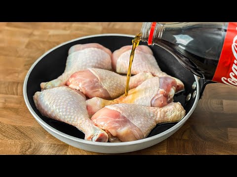 Kochen Sie Hähnchenschenkel erst, wenn Sie dieses Rezept mit Cola sehen! Lecker und einfach!