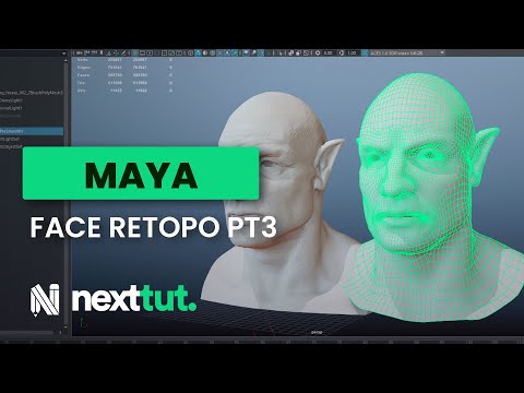 MAYA Tutorial Face Retopolgoy Part 1