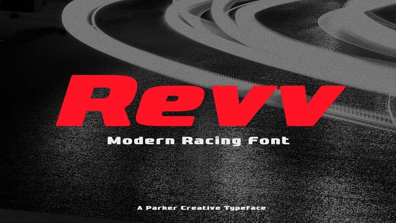 Revv Modern Racing Font Font Free Download