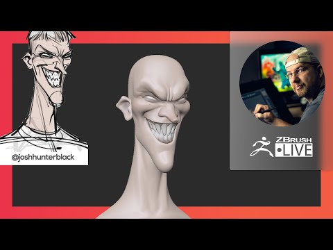 Sculpting Stylized Characters: Joker DC Comics Fan Art - Shane Olson - ZBrush 2021.6
