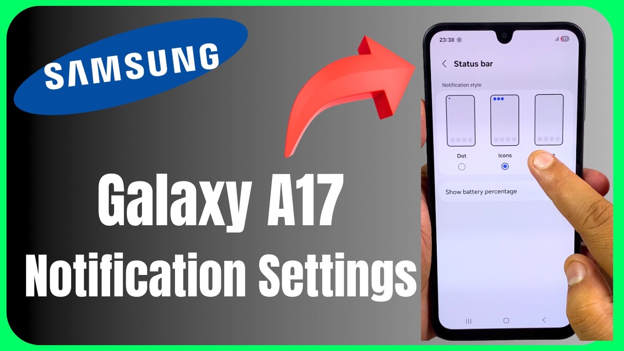🔔 Samsung Galaxy A17 Notification Bar Settings 😱 | Customize Like a PRO! 📱🔥