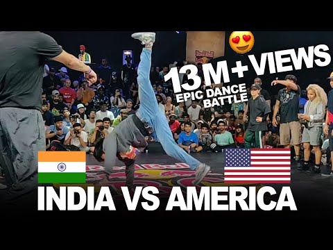 INDIA vs AMERICA Epic Dance Battle at Red Bull Bc One 2019 India - World Finals