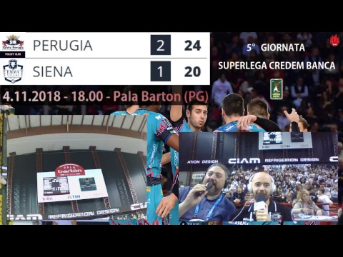Sir Safety Conad Perugia - Emma Villas Siena |  5^ giornata di Superlega