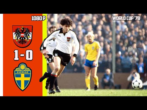 Autriche vs Sweden 1 - 0 Best Of Moments Exclusives World Cup 78 HD