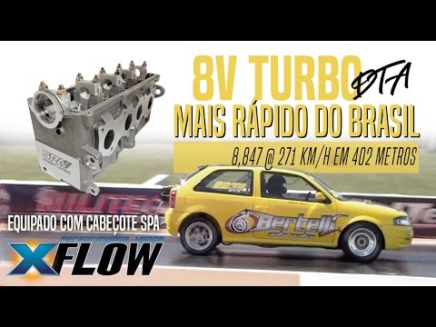 Gol DTA 8V MAIS RÁPIDO DO BRASIL! Cabeçote X-Flow SPA