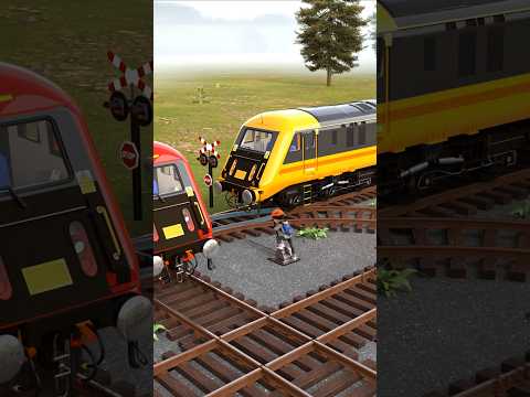 You Won’t Believe This Double Train Crossing!😳