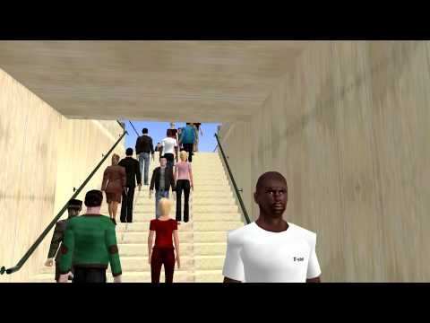 Omsi, Észak-Pest: csúcsforgalom: metróból mennek emberek a villamoshoz