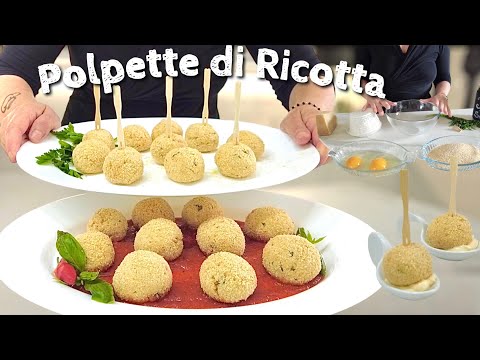 POLPETTE DI RICOTTA al forno FACILISSIME E LEGGERE in 5 minuti