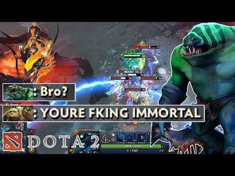 TIDEHUNTER MIDLANE IS IMMORTAL! YOU CAN'T TOUCH ME! (DOTA 2 LOW TIER UNKILLABLE BUILD) 🤯
