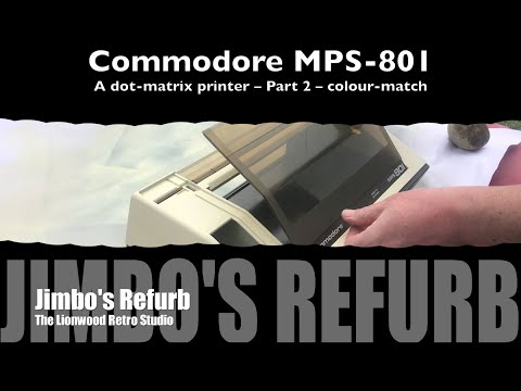 R006 | refurb. | C= Commodore MPS-801 dot-matrix printer –Part 2 : colour-matching paint.