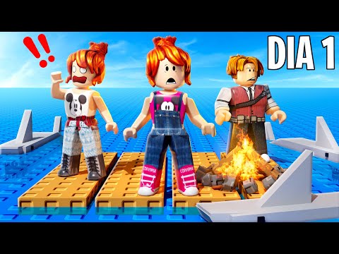 PRESOS NO MEIO DO MAR EM FAMÍLIA! (Survive on a Raft)