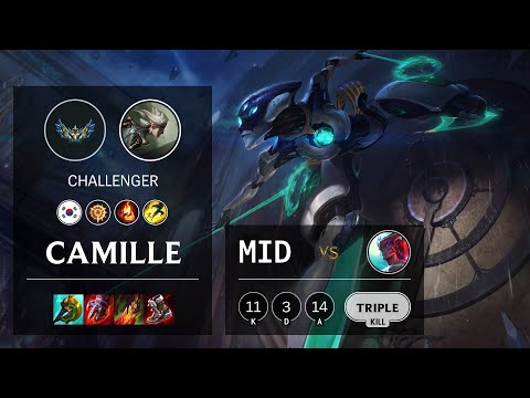 Camille Mid vs Yone - KR Challenger Patch 12.1