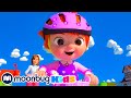 Learn to Ride a Bike Song | @Cocomelon - Nursery Rhymes | 🔤 Moonbug Literacy 🔤