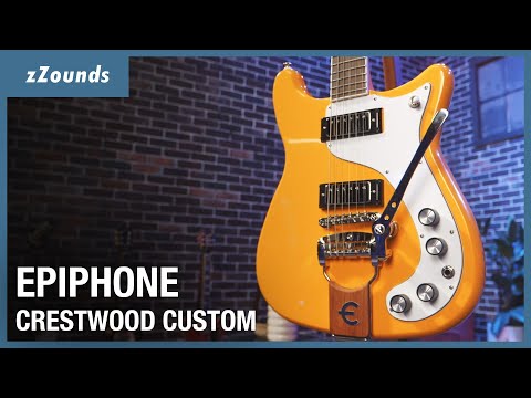 Epiphone 150th Anniversary Crestwood Custom Electric Guitar (with Case), Cali Coral image 9