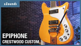 Video thumbnail for Epiphone 150th Anniversary Crestwood Custom Electric Guitar | zZounds by zZounds