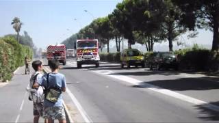 preview picture of video 'Incendie à Fréjus 15 juillet 2012'