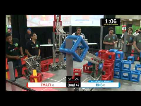 2015 VEXU Q47 - TMAT1 vs BNS - 25 to 61-Division Div-VEX U-VEX Worlds 2015