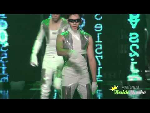 [FANCAM] 101231 MBC Gayo rehearsal - I'll Be Back (Junho focus)