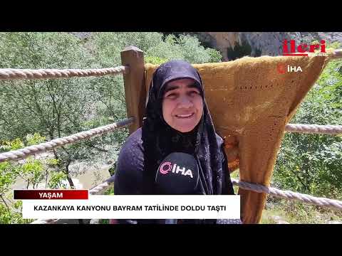 Kazankaya Kanyonu bayram tatilinde doldu taştı | İleri Gazetesi