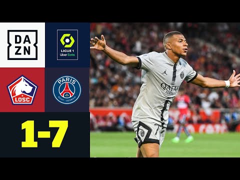 Blitz Mbappe! PSG weiterhin auf Tore-Jagd: Lille – PSG 1:7 | Ligue 1 | DAZN Highlights
