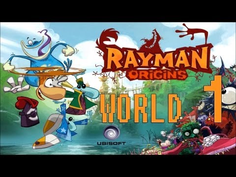Rayman Origins - Pure Let's Play - Playthrough(local co-op) - Jibberish Jungle (World 1)