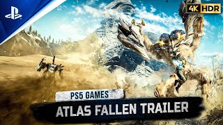 [4K HDR] Atlas Fallen - First Gameplay Trailer (60FPS) | PS5 Games 2023