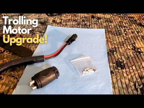 How To Install & Upgrade Minn Kota Trolling Motor Plug on Jon Boat + wiring tips | Marinco 70amp