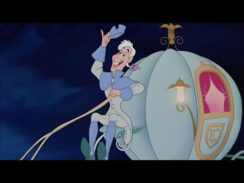 Cinderella - fairy godmother transforms mice, horse and dog scene