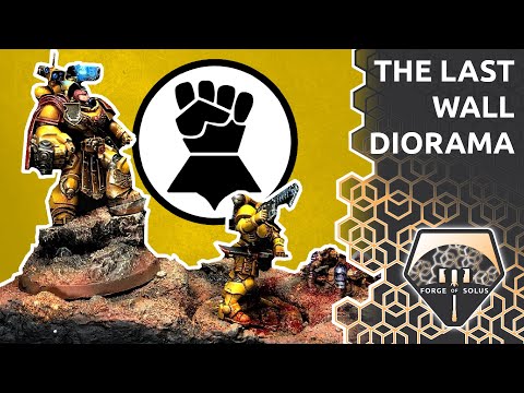 Imperial Fists Playable diorama | Warhammer Miniature Painting Wargaming