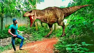 Man and Dinosaur fighting effect || Amazing vfx video editing || Best FxGuru editing on 2018