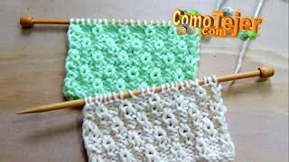 How to Knit EASY STITCH FOR YOUR FIRST SWEATER on 2 needles, knitting needles, tricot, knitting (...
