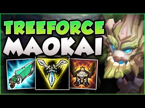 STOP PLAYING MAOKAI WRONG! 200 IQ TREEFORCE MAOKAI! MAOKAI SEASON 8 TOP GAMEPLAY! League of Legends