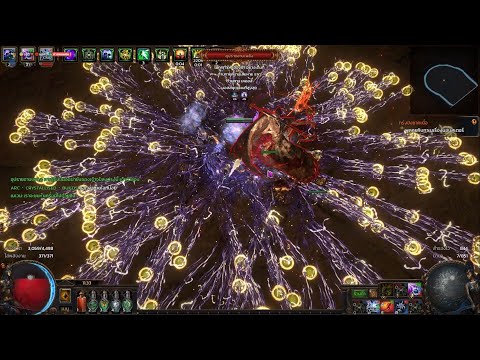 [POE 3.18] Lightning Trap Crystallised Omniscience Build VS Searing Exarch