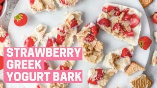 Strawberry Greek Yogurt Bark