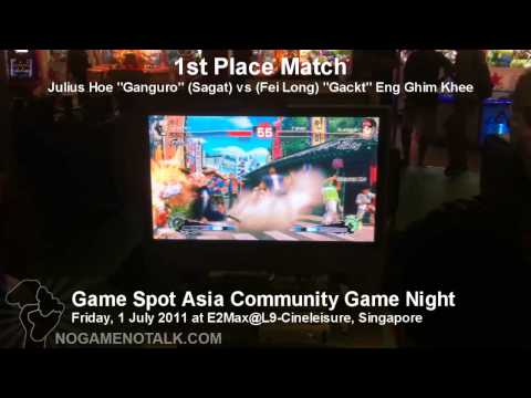 GSA Game Night SSF4AE - 1st place match Ganguro (Sagat) vs Gackt (Fei Long)