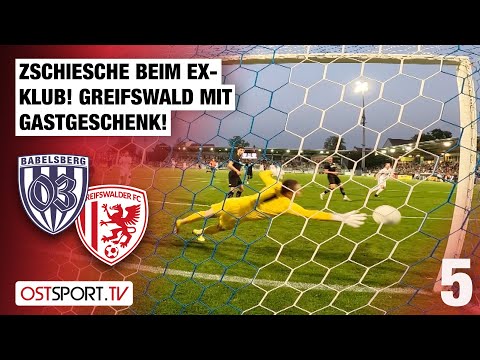 Zschiesche at his former club - GFC with a gift: Babelsberg 03 vs. Greifswald | Regionalliga Nordost
