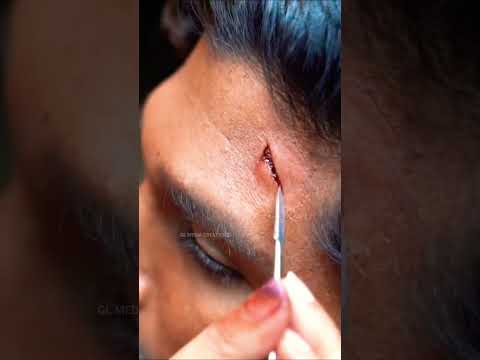 How to make up pushparaj face | Allu Arjun | Pushpa | #pushpa #Theggedele #rashmikamandanna #shorts