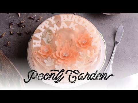 How to Make 3D Jelly Cake - Peony Garden