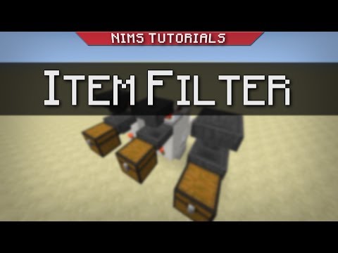 How To Make Hoppers Only Take Certain Items Compact Item Filter - Minecraft: Tutorial