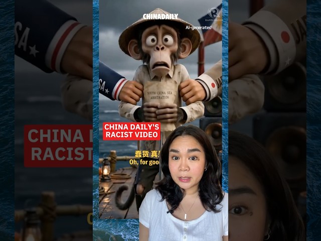 China Daily’s AI-generated video depicts the Philippines as a monkey